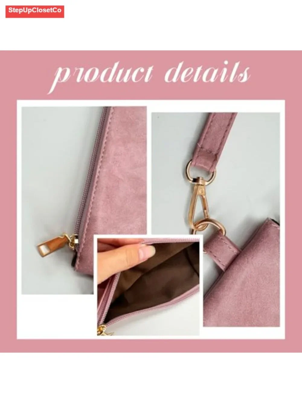 PU Leather Wristlet Wallet Clutch Purse with Zipper Wrist Strap for Women